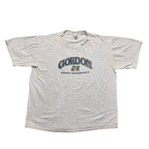 Chase Authentics Jeff Gordon T Shirt Mens XL Grey‎ Fair Distressed Racing Dupont